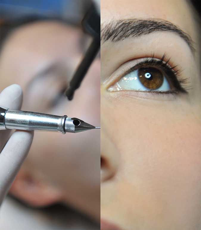 Permanent Make-up der Augenbrauen mit Härchentechnik Bild 1